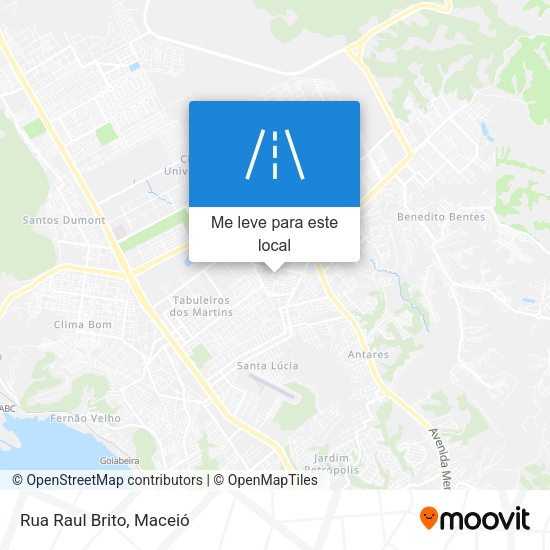 Rua Raul Brito mapa