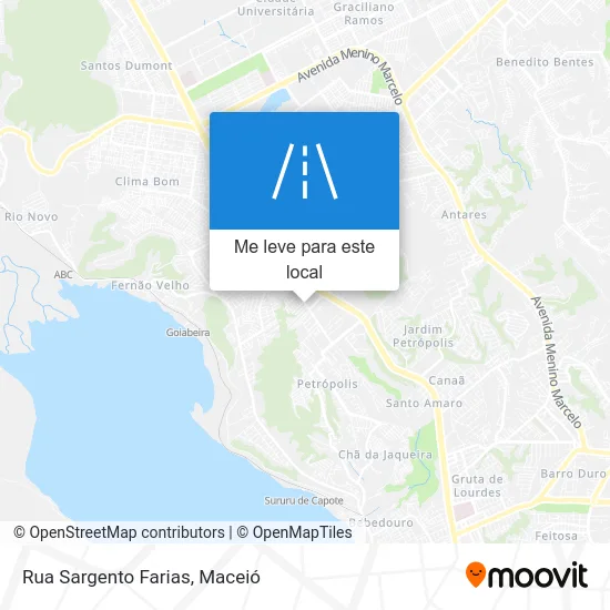 Rua Sargento Farias mapa