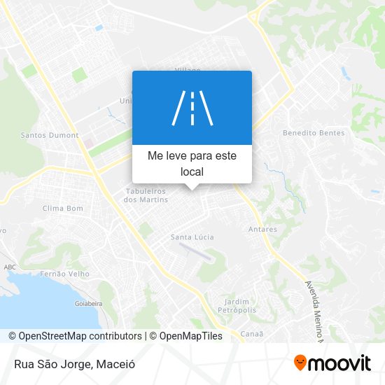 Rua São Jorge mapa