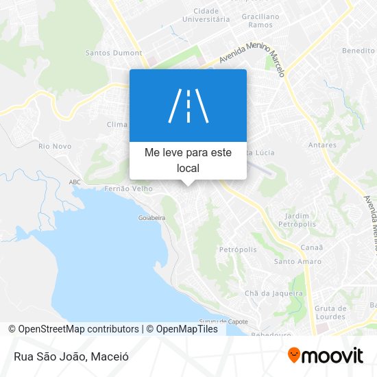 Rua São João mapa