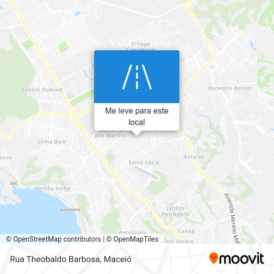 Rua Theobaldo Barbosa mapa