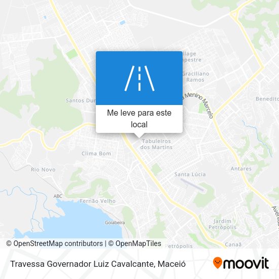 Travessa Governador Luiz Cavalcante mapa