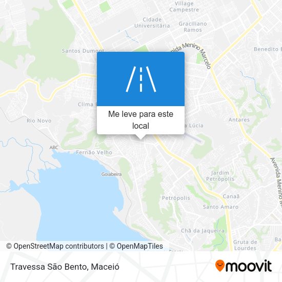 Travessa São Bento mapa
