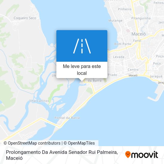 Prolongamento Da Avenida Senador Rui Palmeira mapa