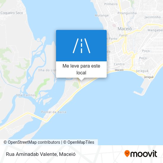 Rua Aminadab Valente mapa