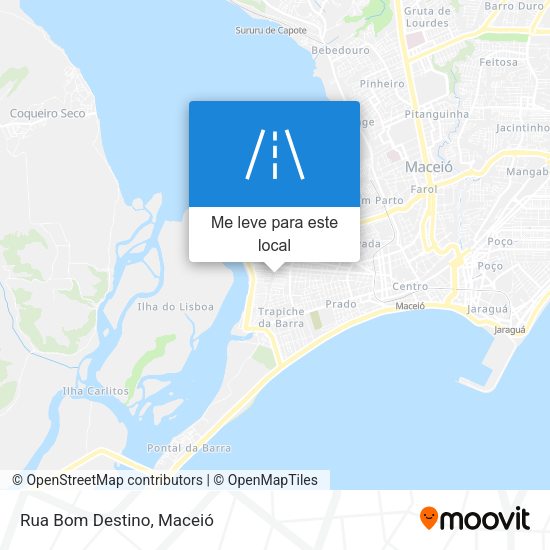 Rua Bom Destino mapa