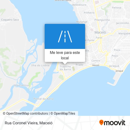 Rua Coronel Vieira mapa