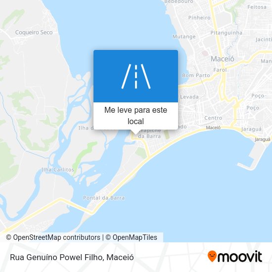 Rua Genuíno Powel Filho mapa