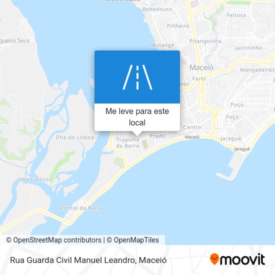 Rua Guarda Civil Manuel Leandro mapa