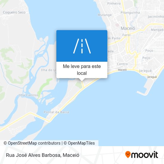 Rua José Alves Barbosa mapa