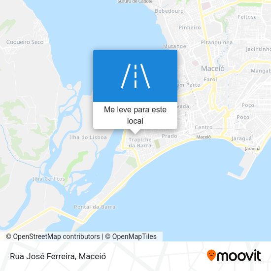 Rua José Ferreira mapa