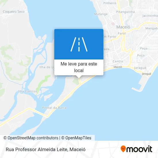 Rua Professor Almeida Leite mapa
