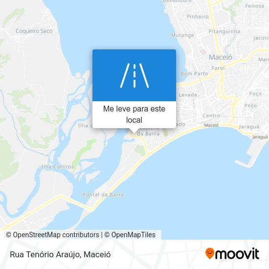 Rua Tenório Araújo mapa