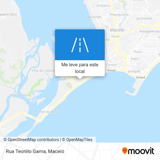 Rua Teonilo Gama mapa