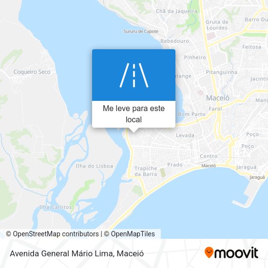 Avenida General Mário Lima mapa