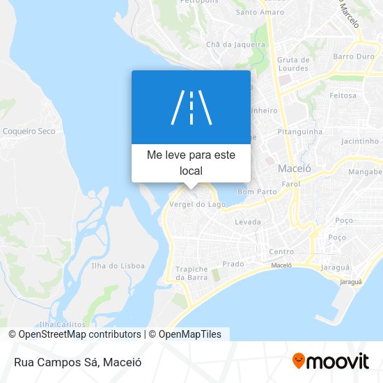 Rua Campos Sá mapa