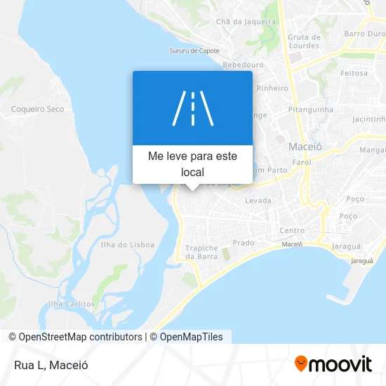 Rua L mapa