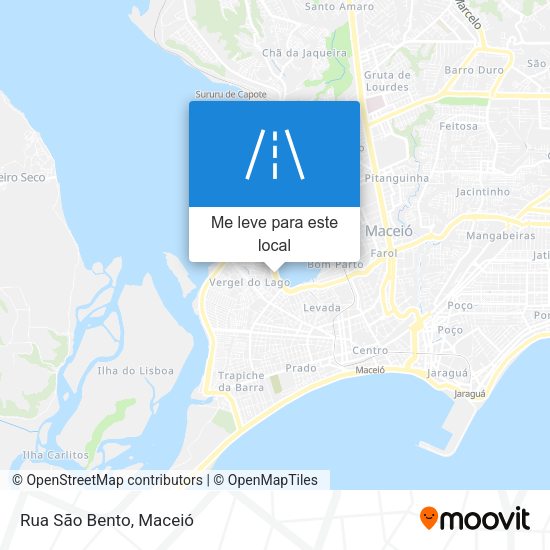 Rua São Bento mapa