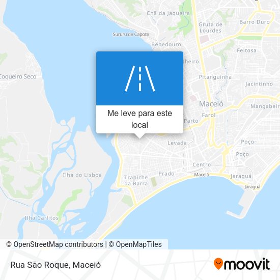 Rua São Roque mapa