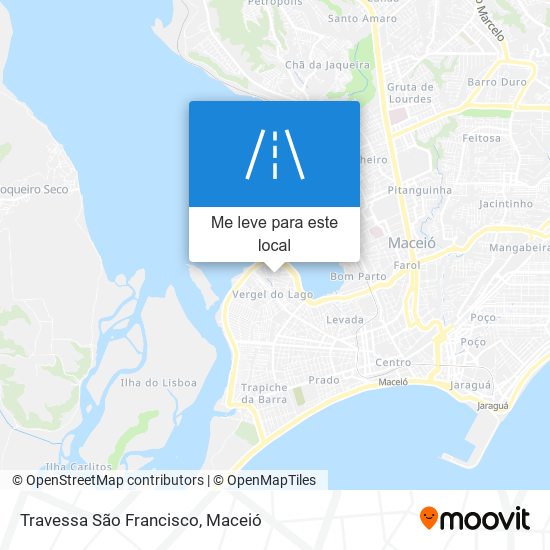 Travessa São Francisco mapa