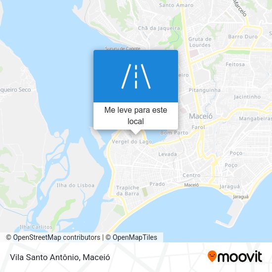 Vila Santo Antônio mapa