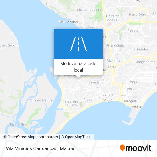 Vila Vinícius Cansanção mapa
