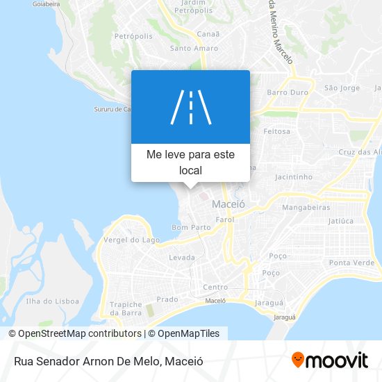 Rua Senador Arnon De Melo mapa