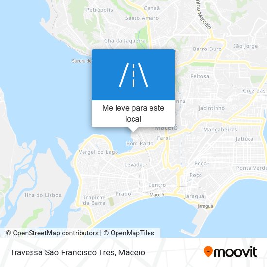 Travessa São Francisco Três mapa