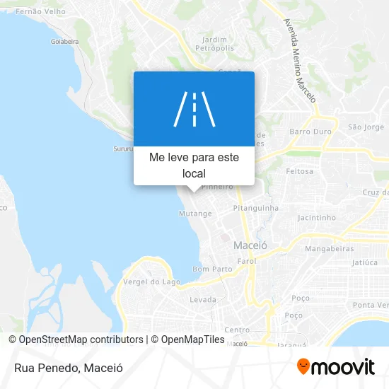 Rua Penedo mapa