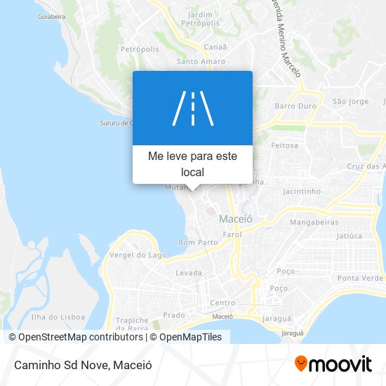 Caminho Sd Nove mapa