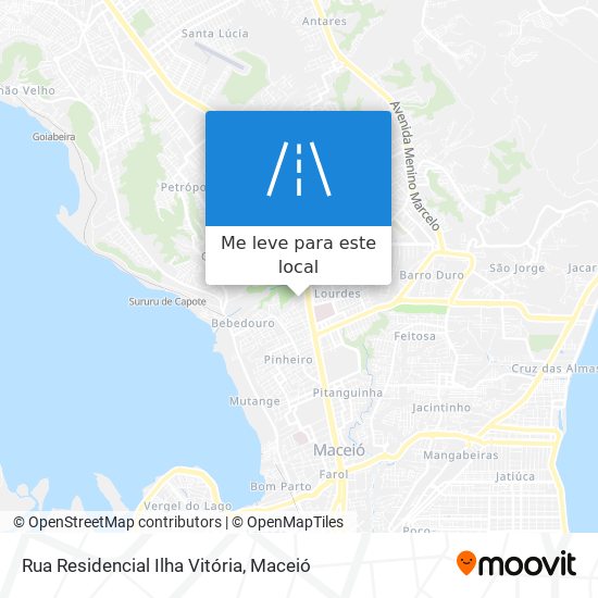 Rua Residencial Ilha Vitória mapa