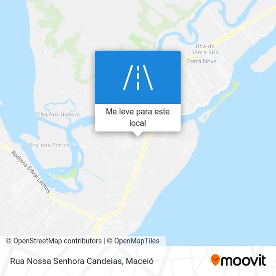 Rua Nossa Senhora Candeias mapa