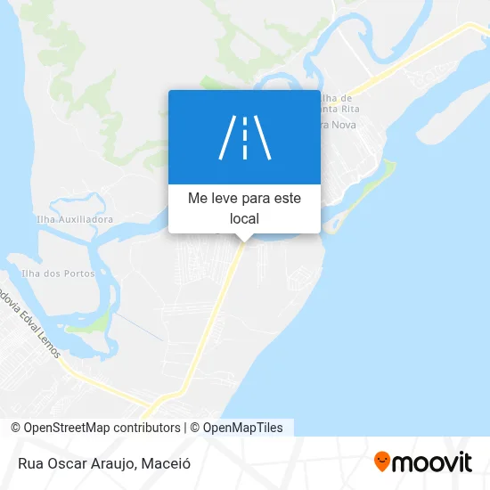 Rua Oscar Araujo mapa