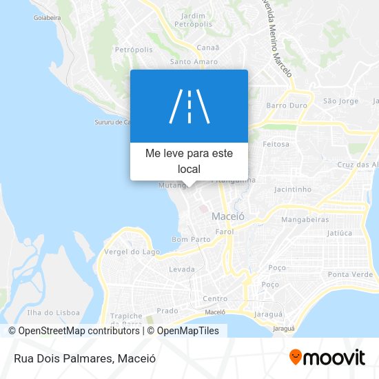 Rua Dois Palmares mapa