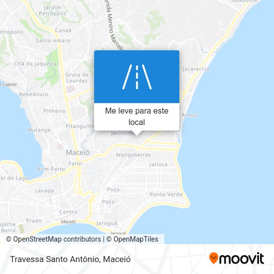 Travessa Santo Antônio mapa