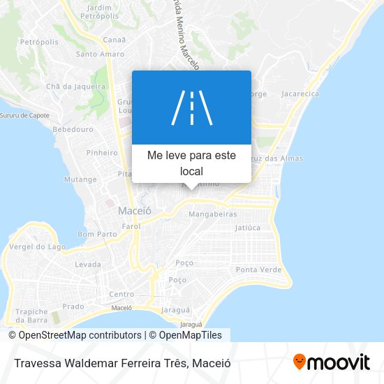 Travessa Waldemar Ferreira Três mapa