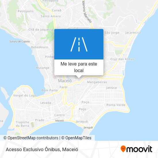 Acesso Exclusivo Ônibus mapa