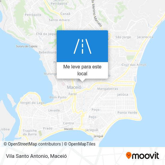 Vila Santo Antonio mapa