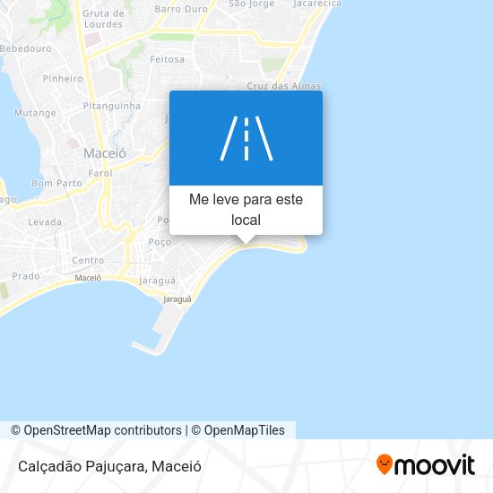 Calçadão Pajuçara mapa