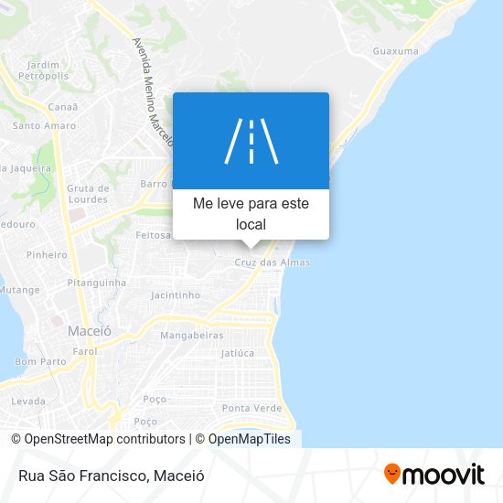 Rua São Francisco mapa