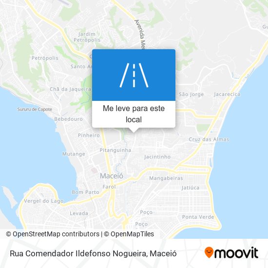 Rua Comendador Ildefonso Nogueira mapa