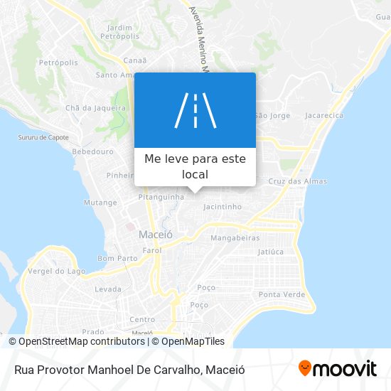 Rua Provotor Manhoel De Carvalho mapa