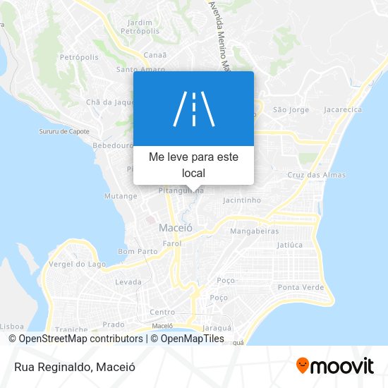 Rua Reginaldo mapa