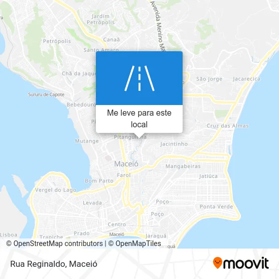 Rua Reginaldo mapa
