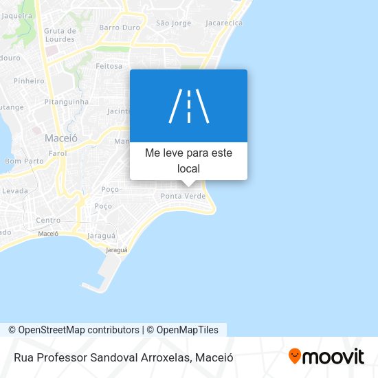 Rua Professor Sandoval Arroxelas mapa