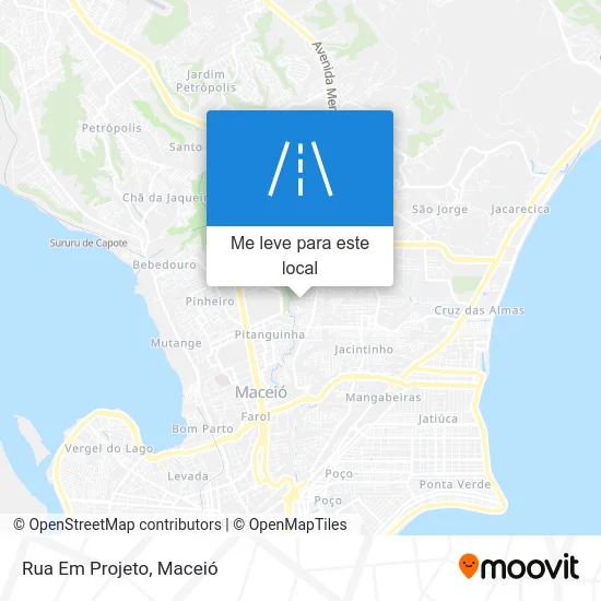 Rua Em Projeto mapa