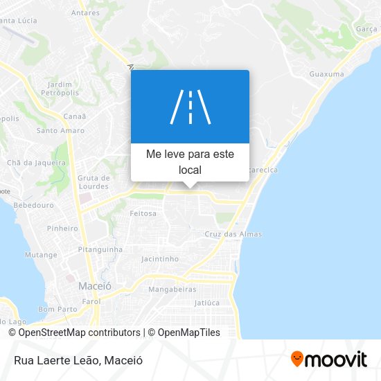Rua Laerte Leão mapa
