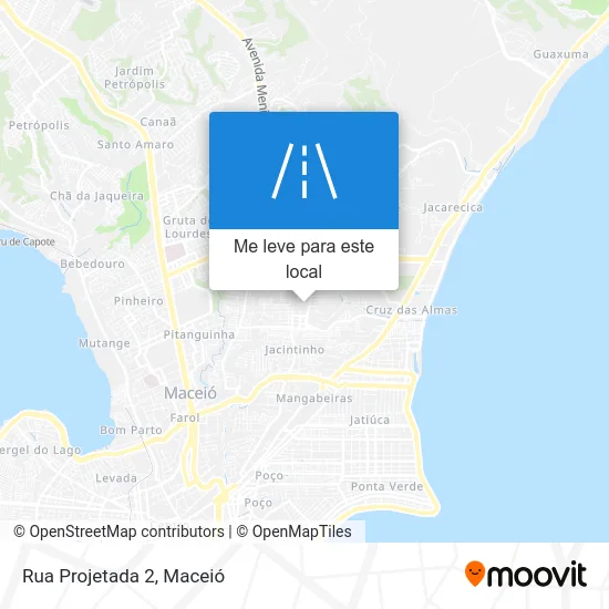Rua Projetada 2 mapa