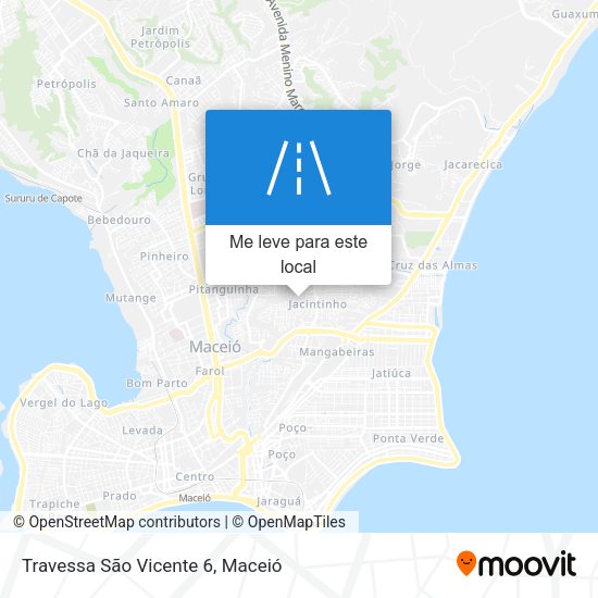 Travessa São Vicente 6 mapa