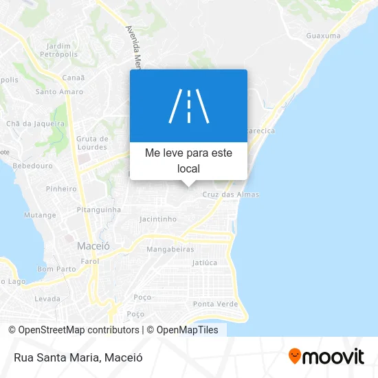 Rua Santa Maria mapa